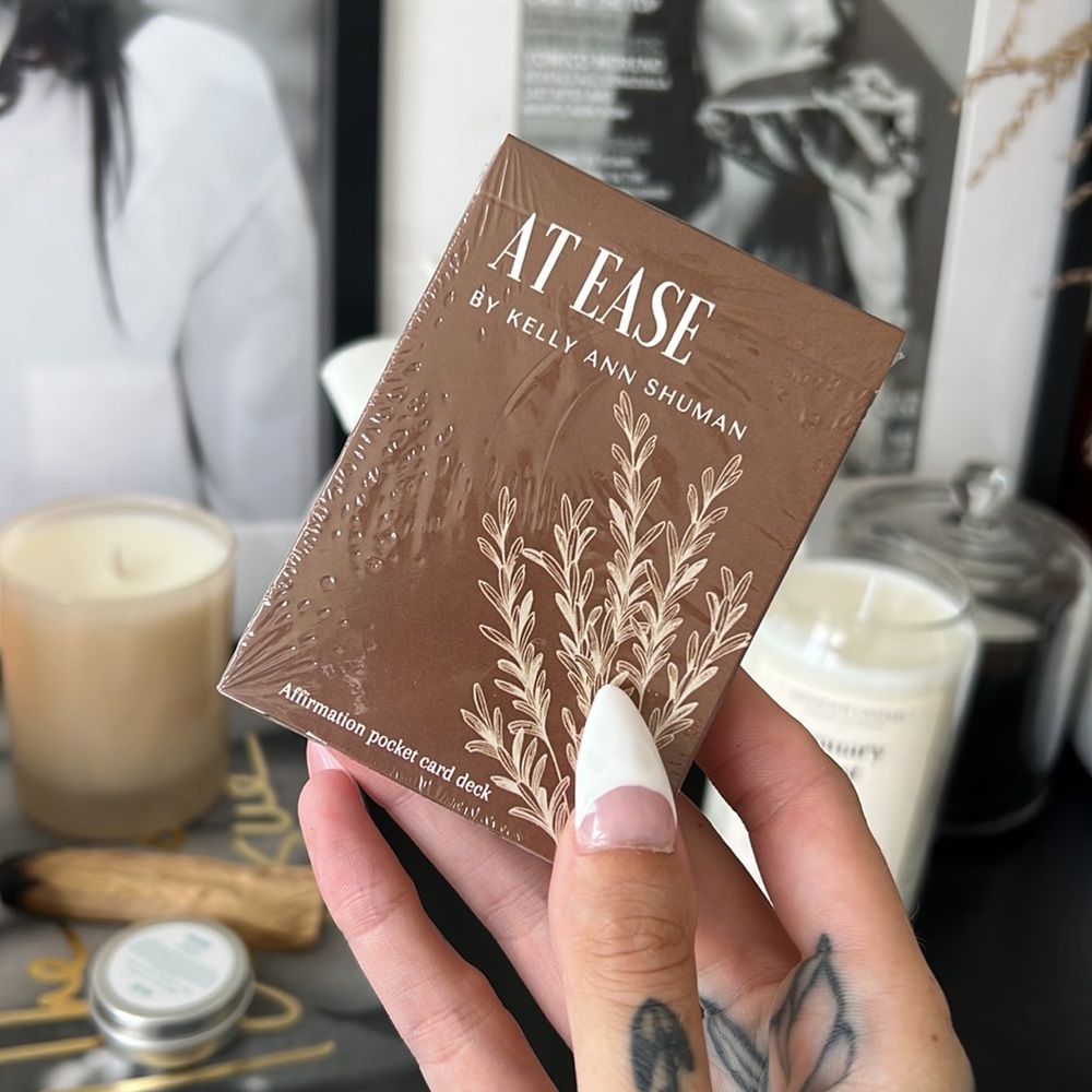 At Ease affirmation card deck 🤎